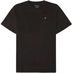 Knowledge Cotton LOKE badge tee 1010605 - chocolate Torte 