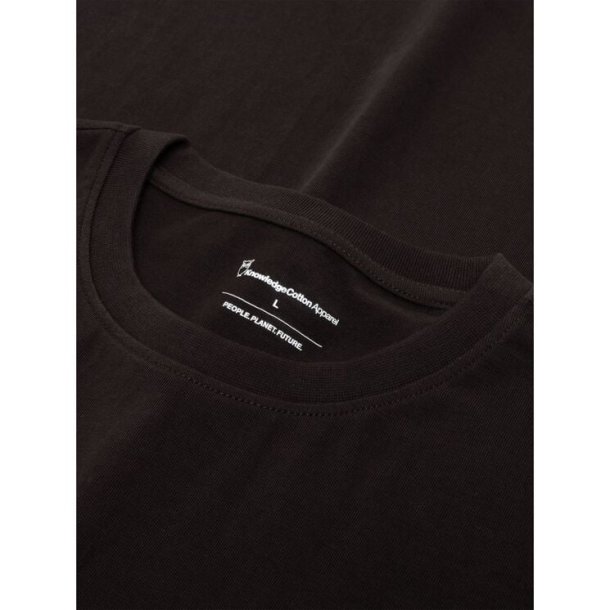 Knowledge Cotton LOKE badge tee 1010605 - chocolate Torte 