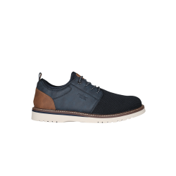 Rieker sko med elastiksn�re - bl� 04550-14 