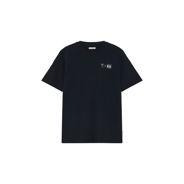 Knowledge Cotton Back print t-shirt - night sky 1010182