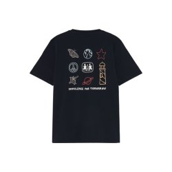 Knowledge Cotton Back print t-shirt - night sky 1010182