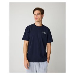 Knowledge Cotton Back print t-shirt - night sky 1010182