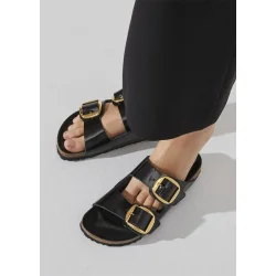 Birkenstock Arizona Big Buckle - High Shine Black (smal model) 