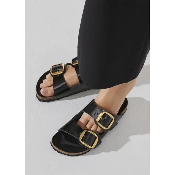 Birkenstock Arizona Big Buckle - High Shine Black (smal model) 