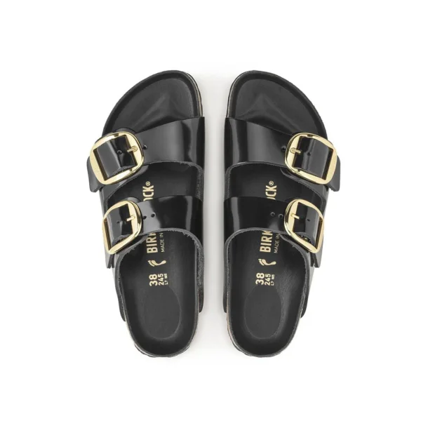 Birkenstock Arizona Big Buckle - High Shine Black (smal model) 