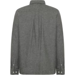 Knowledge Cotton fishbone flannel shirt 1090153 - forrest night 