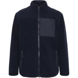 Knowledge Cotton loose fit zip fleece - night sky 