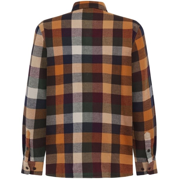 Knowledge Cotton organic checked flannel shirt - multi check 1090216