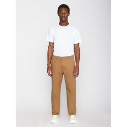 Knowledge Cotton CHUCK almindelige chino twill bukser - tuffet/brun 