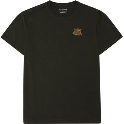 Knowledge Cotton Organic Chest Embroidery tee 1010151 - forrest night 