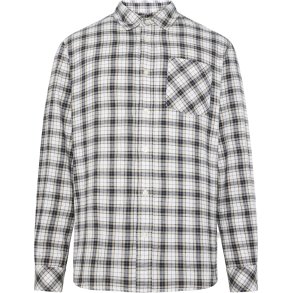 Knowledge Cotton Checked Flannel Shirt 1090150 - blue check 