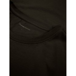 Knowledge Cotton  Regular fit Badge t-shirt 1010605 - black