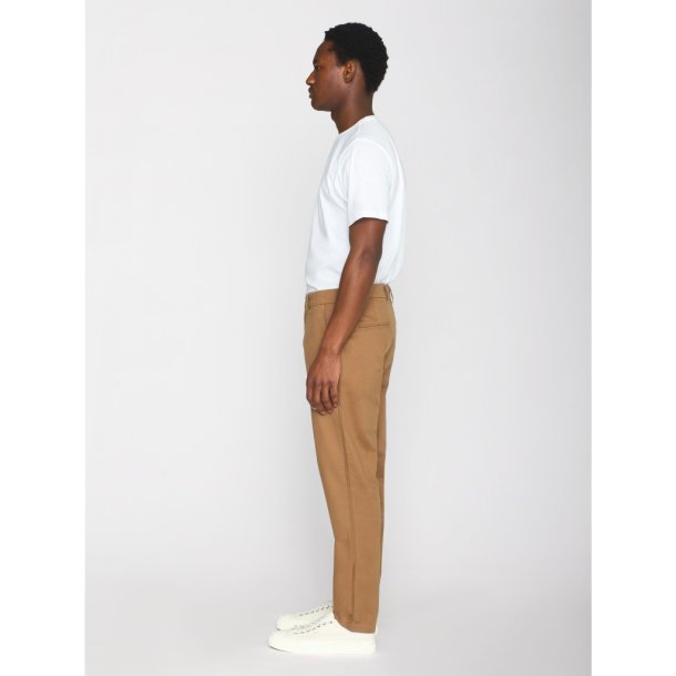 Knowledge Cotton CHUCK almindelige chino twill bukser - tuffet/brun 