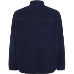 Knowledge Cotton loose fit zip fleece - night sky 