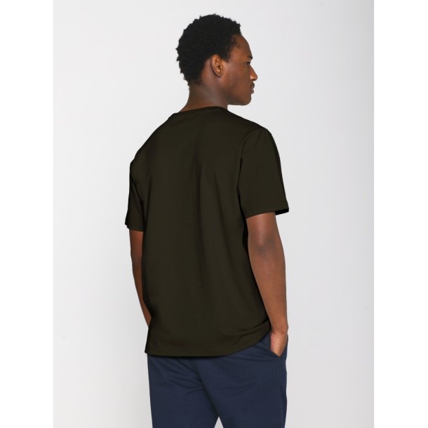 Knowledge Cotton  Regular fit Badge t-shirt 1010605 - black