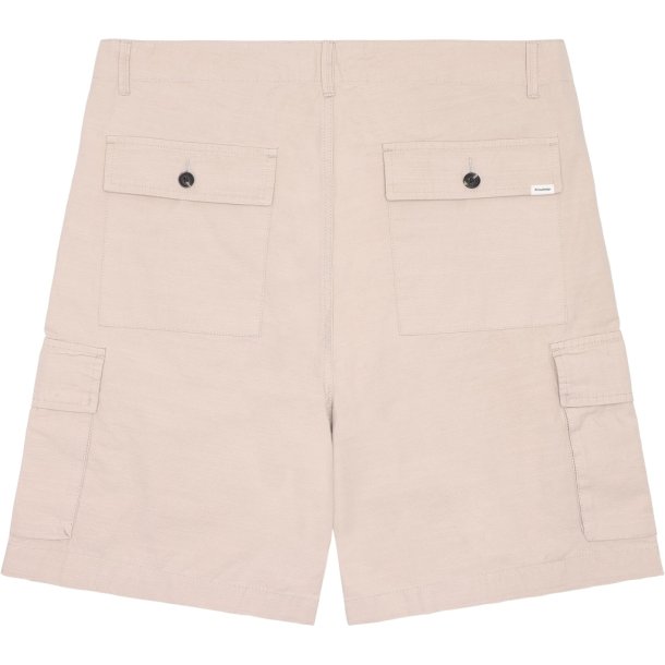Knowledge Cotton FLINT brede slubgarnshorts 1050056 - light feather 