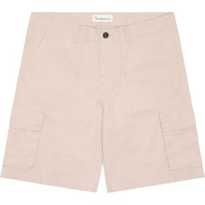 Knowledge Cotton FLINT brede slubgarnshorts 1050056 - light feather 