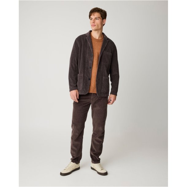 Knowledge Cotton Kordfl�jlsblazer - chocolate torte 1190086 