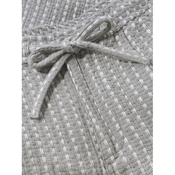 Knowledge Cotton Ash comfort structure shorts - grey stripe 1050089