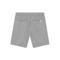 Knowledge Cotton Ash comfort structure shorts - grey stripe 1050089
