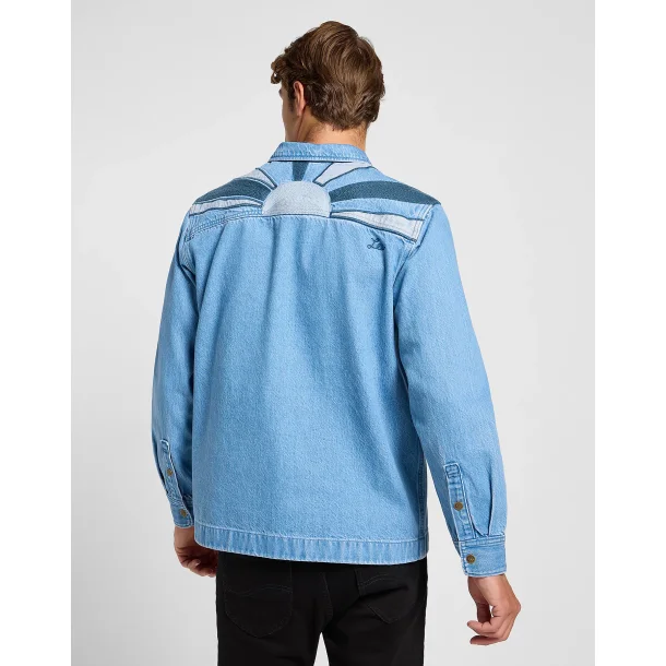 Lee 2 pkt. overshirt - light blue