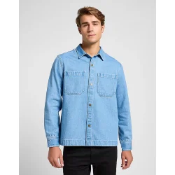 Lee 2 pkt. overshirt - light blue