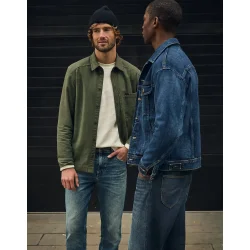 Lee paneled overshirt - oak moss 