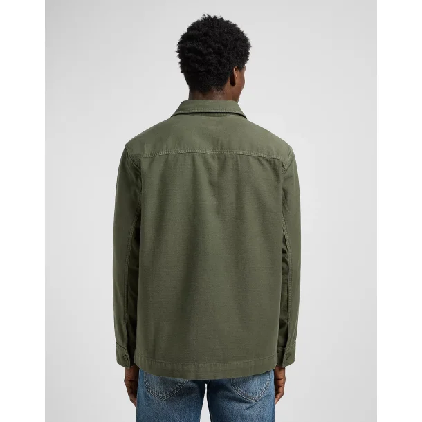 Lee paneled overshirt - oak moss 
