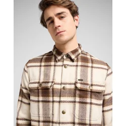 Lee relaxed overshirt - arabica plaid 
