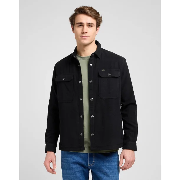 Lee relaxed overshirt - unionall black 