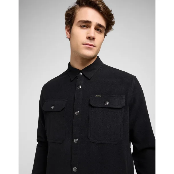 Lee relaxed overshirt - unionall black 