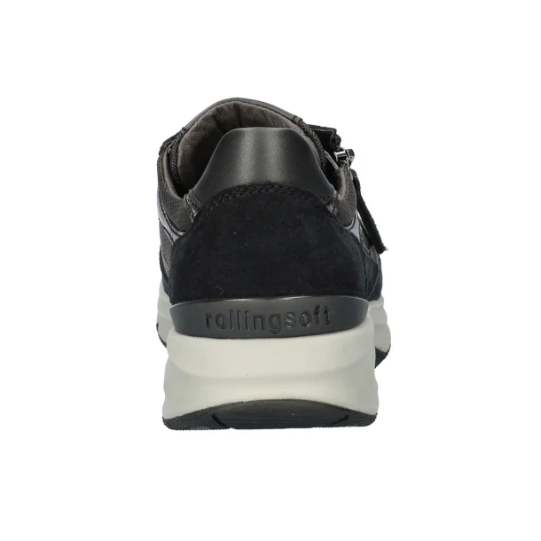 Gabor suede rollingsoft sneakers  - sort/gr� 7687867