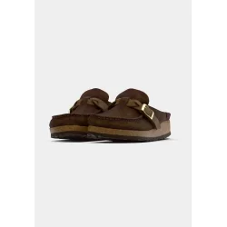 Birkenstock Buckley braided suede - brun (smal model) 