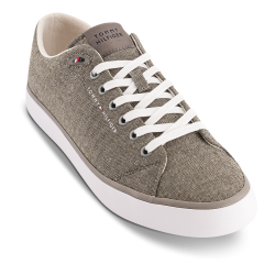 Tommy Hilfiger TH HI VULC LOW CORE CHAMBRAY SNEAKER - grey