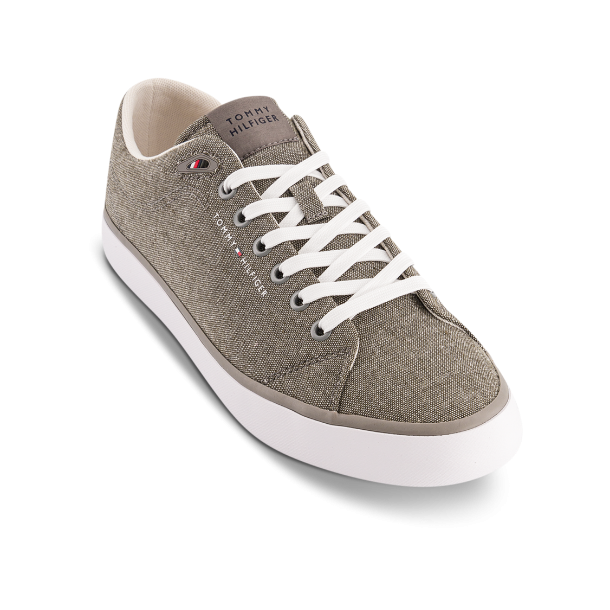 Tommy Hilfiger TH HI VULC LOW CORE CHAMBRAY SNEAKER - grey