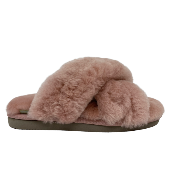 Woolies hjemmesko - fawn 1025 cross luxe