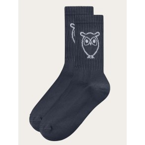 Knowledge Cotton Tennis sock 2-pack - total eclipse 4130003