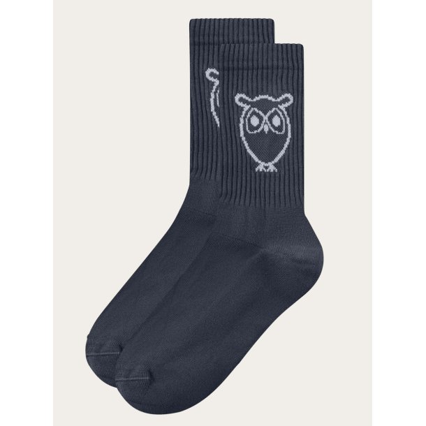 Knowledge Cotton Tennis sock 2-pack - total eclipse 4130003