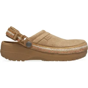 Crocs crafted vgn suede stitch clog - tan 