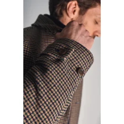 Blue de G�nes Massone check Jacket - multi check 