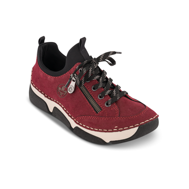 Rieker sko  - bordeaux 45973-36