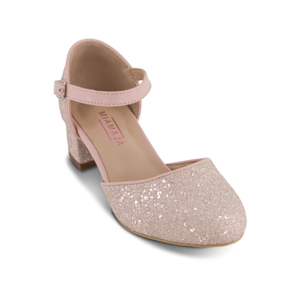Mia Maja B�rnepumps Rosa glimmer - 3416500564