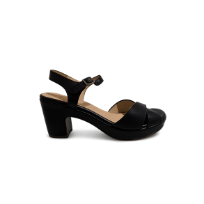 Wonders sandal - sort F-5861
