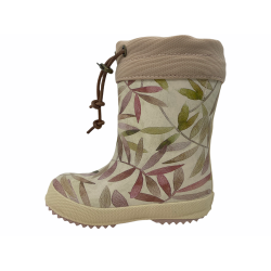 Bisgaard thermo gummistvler - beige leaves 92009999