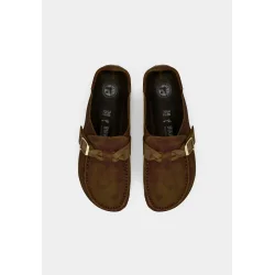 Birkenstock Buckley braided suede - brun (smal model) 