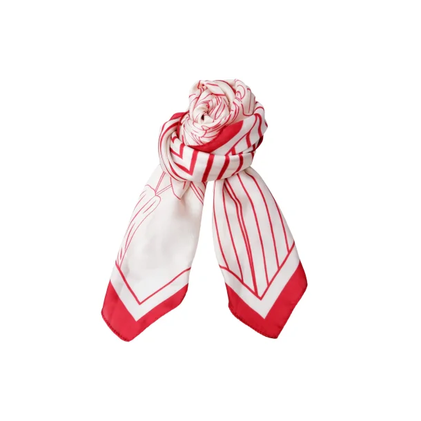 Black Colour BCTyra mini scarf - r�d