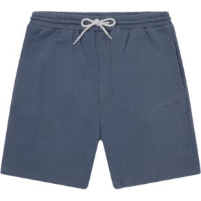 Knowledge Cotton - Sweat shorts with loge embr. 1050065 - vintage indigo