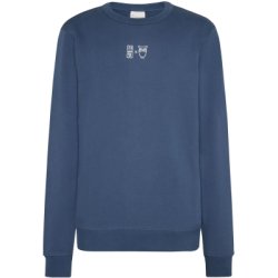 Knowledge Cotton Water is life - Crew sweat with wateraid chest print 1030090 - vintage indigo