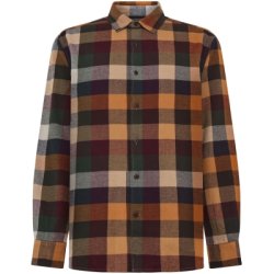 Knowledge Cotton organic checked flannel shirt - multi check 1090216