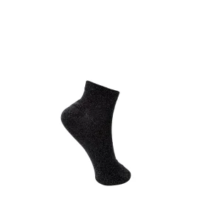 Black Colour E.CAnclet glitter sock - sort